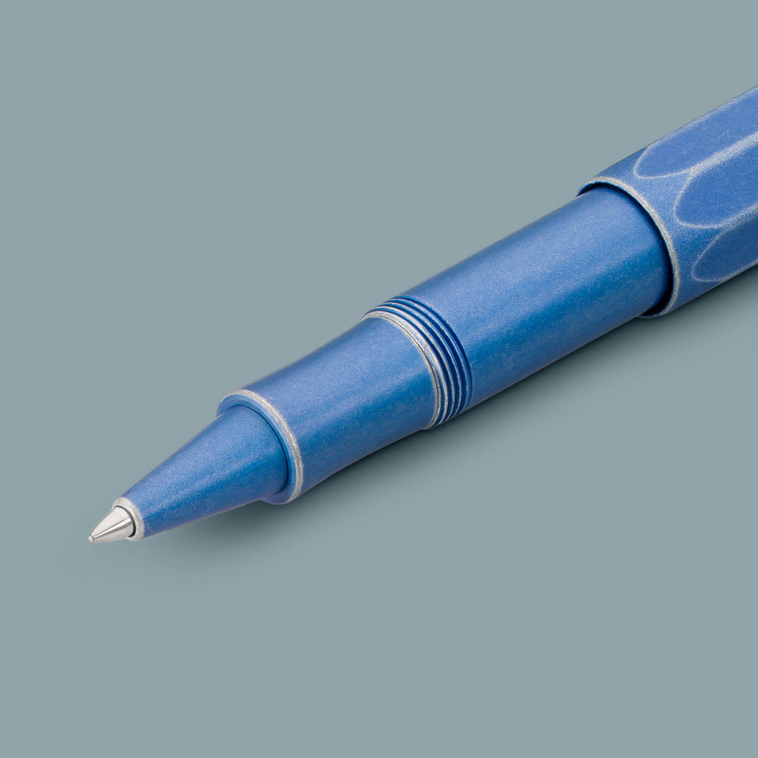 Kaweco Al Sport Rollerball Pen Stonewashed Blue│art. 1510718│vooraanzicht schuin