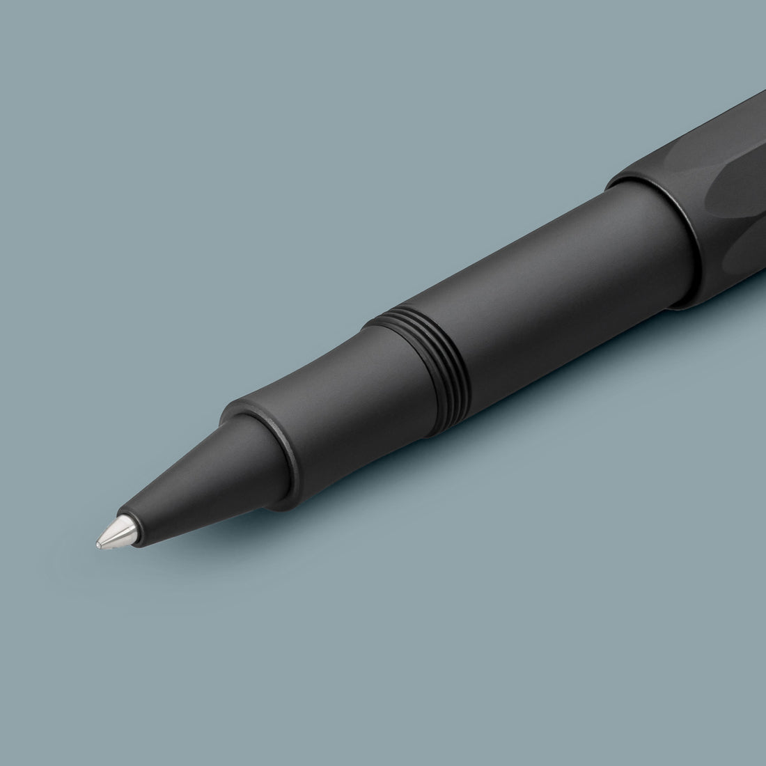 Kaweco AL SPORT Rollerball Pen Zwart│art. 1510713│vooraanzicht schuin