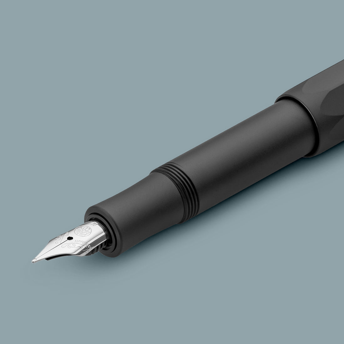 Kaweco Vulpen AL Sport Zwart│art. 1510095│vooraanzicht schuin