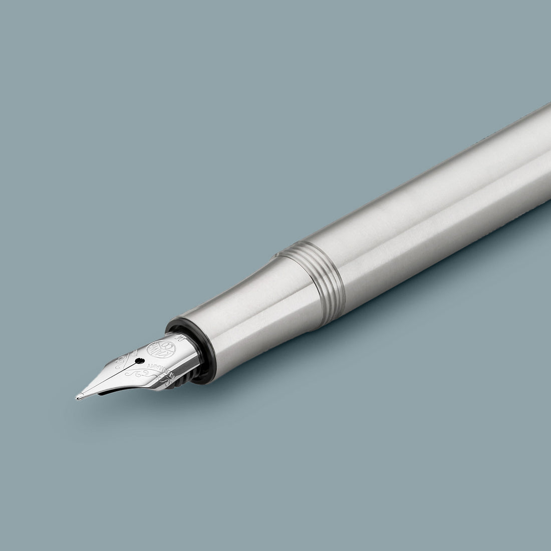 Kaweco LILIPUT Vulpen Stainless Steel│RVS│art. 1510836│vooraanzicht schuin