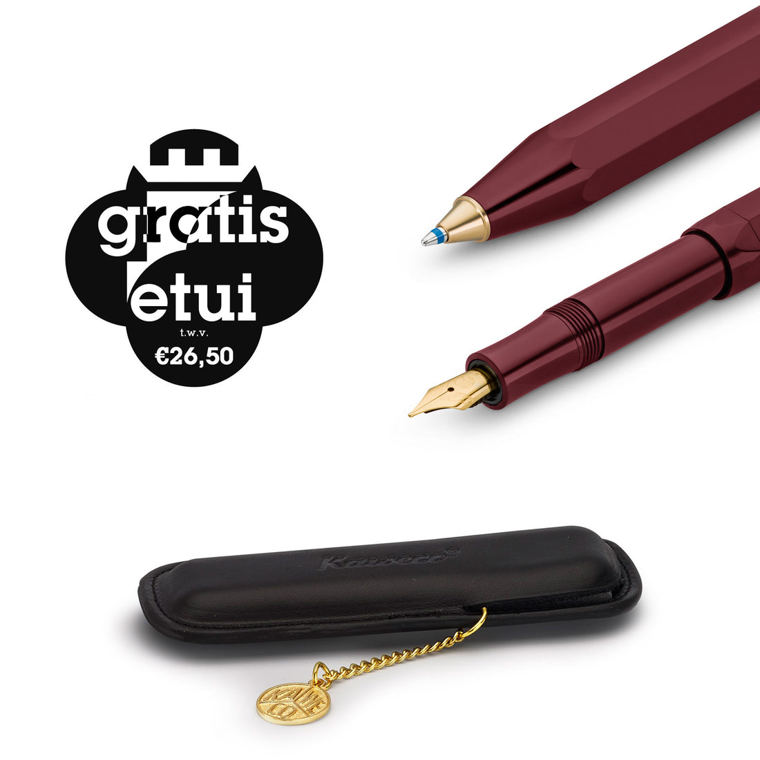 Kaweco Classic Sport  Bordeaux Aanbieding│art. 1511921│Promo witte achtergrond
