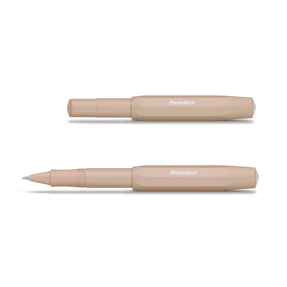 De Kaweco Skyline Sport rollerball tweemaal afgebeeld, geopend en gesloten.