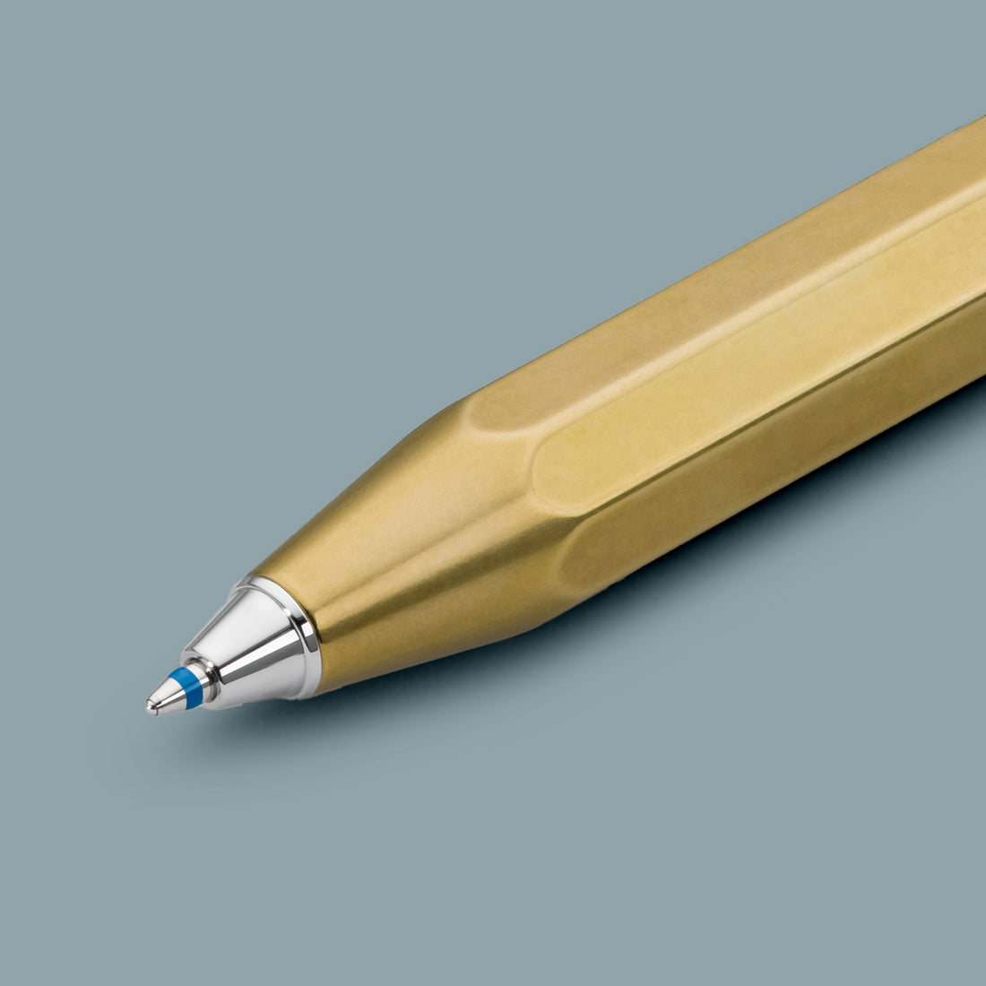 Kaweco Brass Sport Balpen│Messing│art. 1510922│vooraanzicht schuin