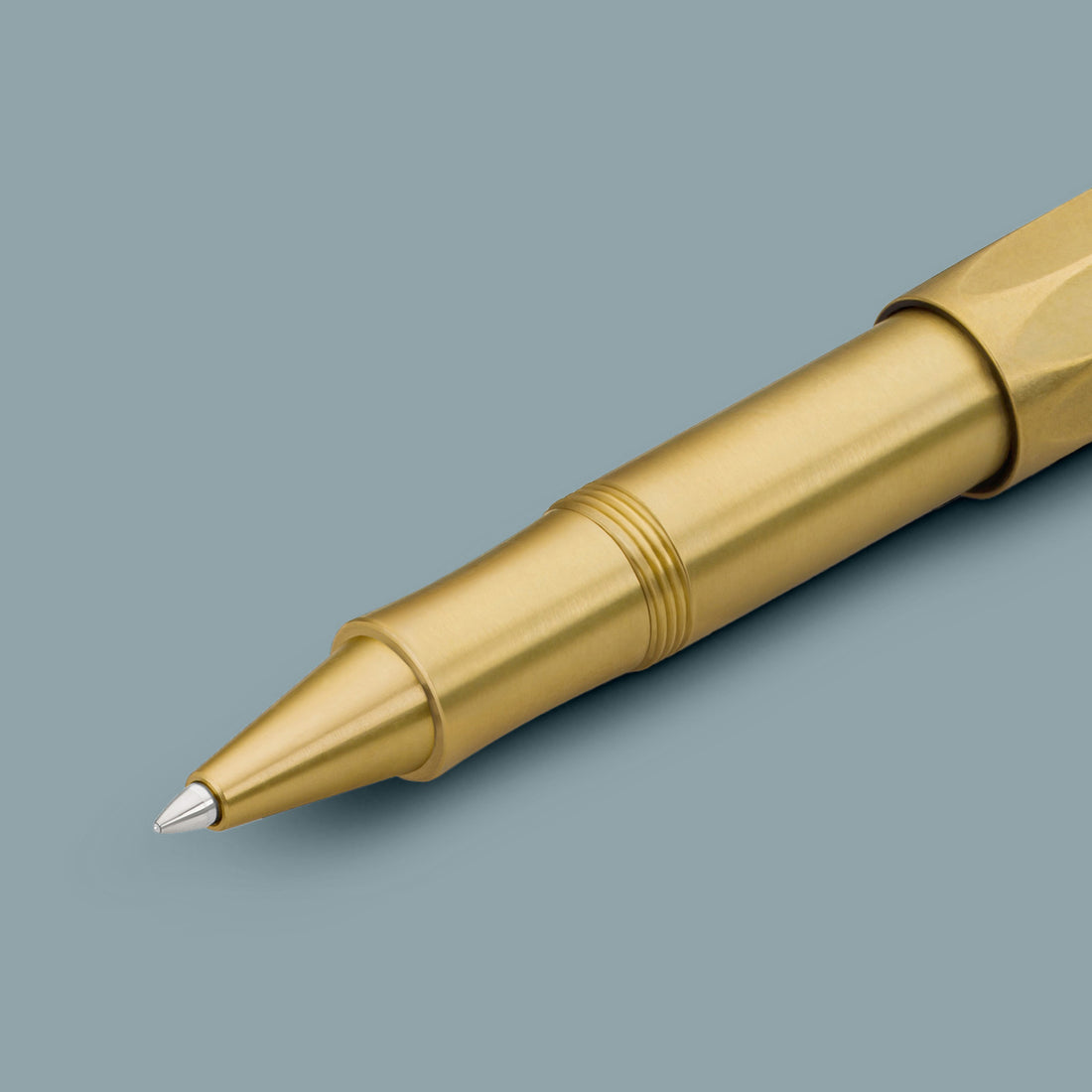 Kaweco Brass Sport Rollerball│Messing│art. 1510921│vooraanzicht schuin