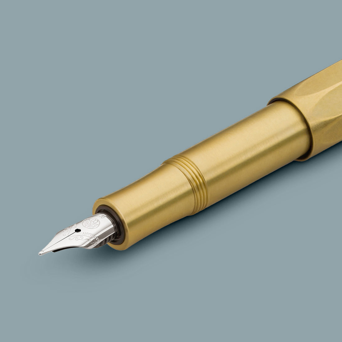 Kaweco Brass Sport Vulpen│Messing│art. 1510918│vooraanzicht schuin