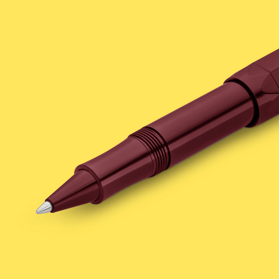 Kaweco CLASSIC SPORT Rollerball Bordeaux│art. 1510496│liggend met dop op achterkant