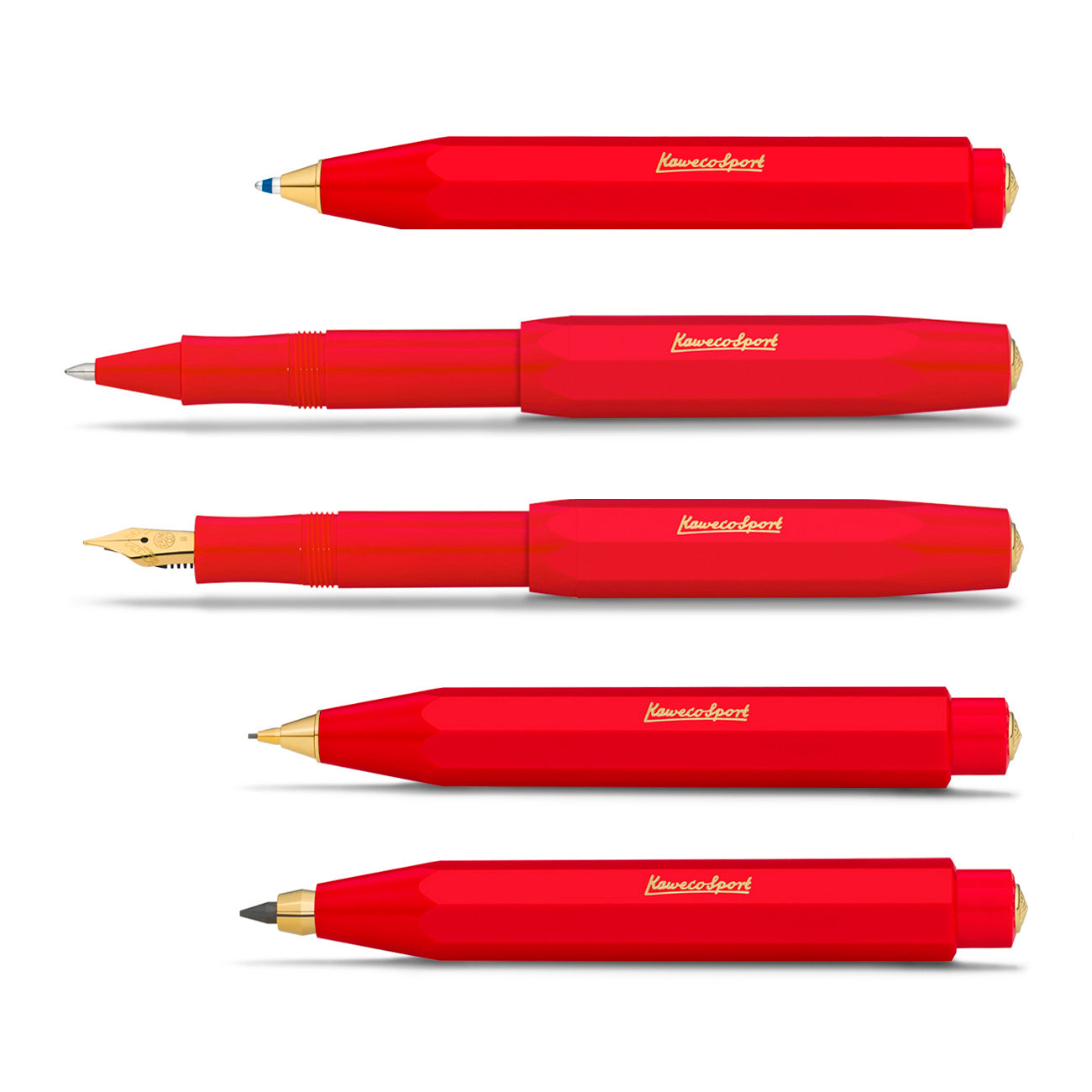 Kaweco CLASSIC SPORT Rollerball Rood│art. 1511150│alle modellen uit serie