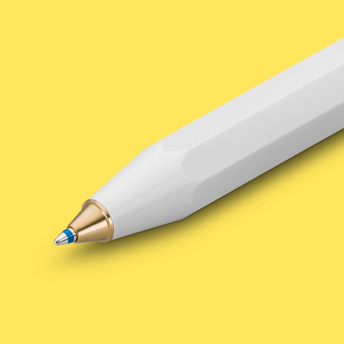 Kaweco Classic Sport Balpen Wit│art. 1510019│liggend met schrijfpunt naar buiten