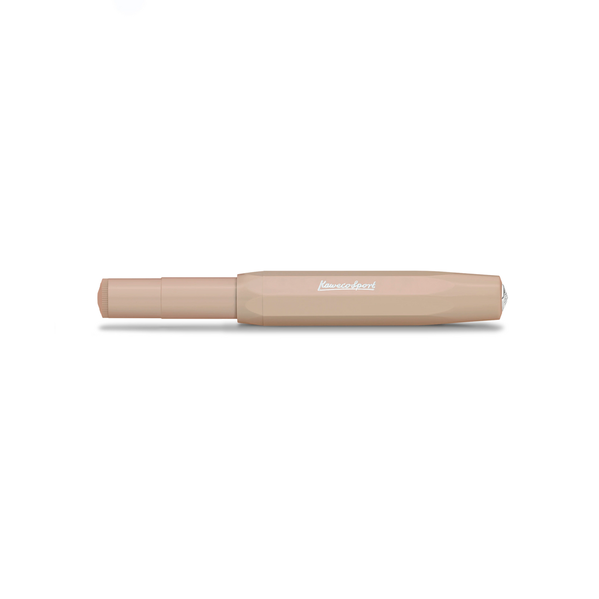 Kaweco Skyline Sport vulpen macchiato met gesloten dop, van opzij.