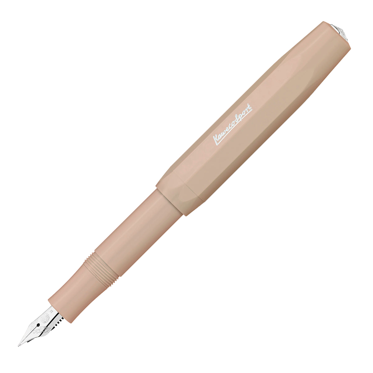 Kaweco Skyline Sport vulpen macchiato, schuin van de zijkant gezien.