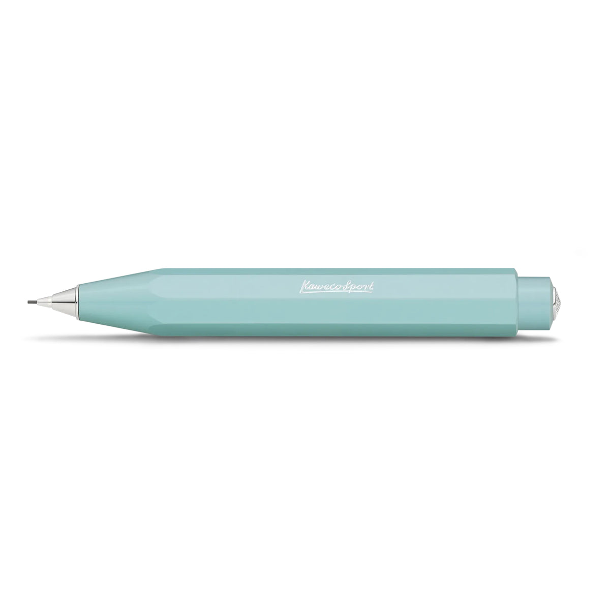 Kaweco Skyline Sport vulpotlood in mint, liggend met de schrijfpunt naar buiten.