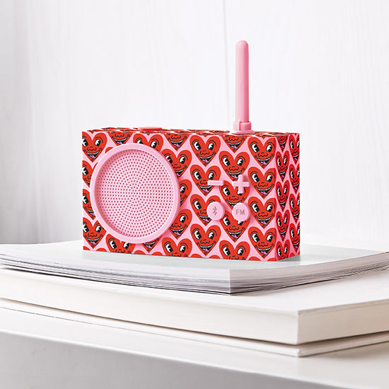 Keith Haring X Lexon Gift Set Heart Pink│art. LBKH01-CP│Tykho Radio op boeken