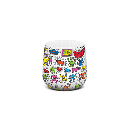 Keith Haring X Lexon Gift Set Happy│art. LBKH01-AW│Mino Speaker met witte achtergrond