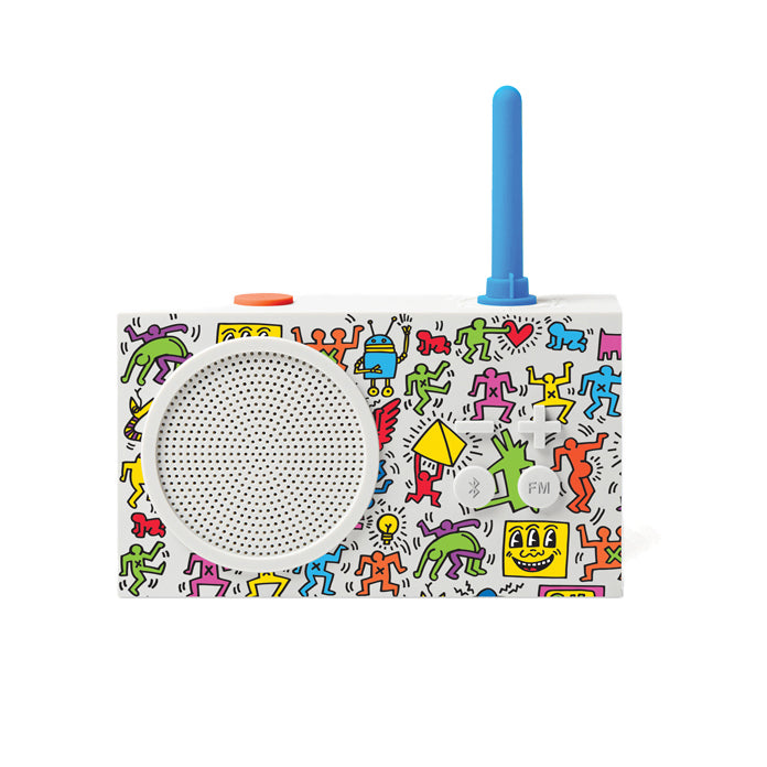 Keith Haring X Lexon Gift Set Happy│art. LBKH01-AW│Tykho Radio met witte achtergrond