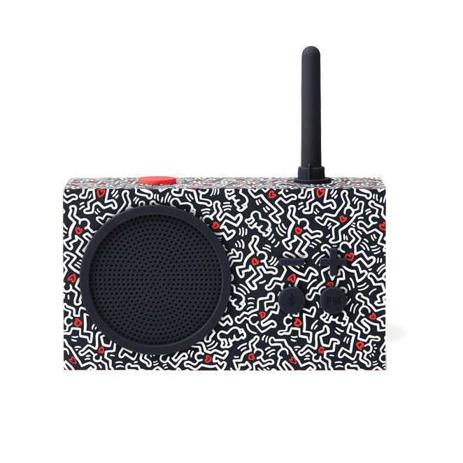 Keith Haring X Lexon Gift Set Love Black│art. LBKH01-BN│Tykho Radio met witte achtergrond