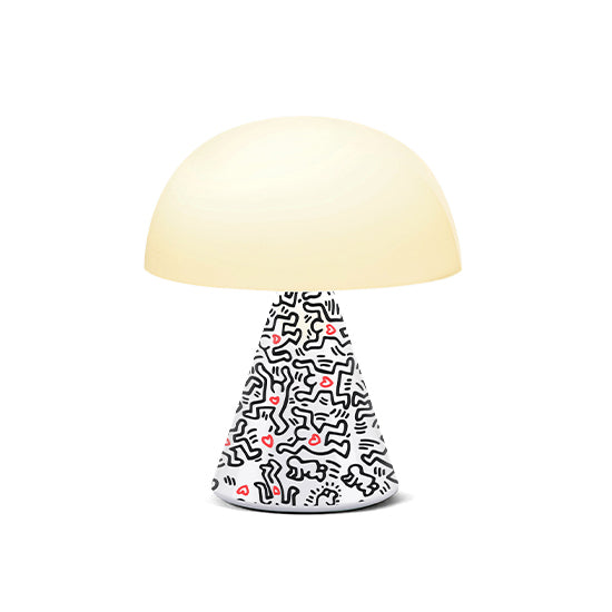 Keith haring X Lexon Gift Set Love White│art. LBKH01-BW│Mina Mediem Oplaadbare LED-lamp