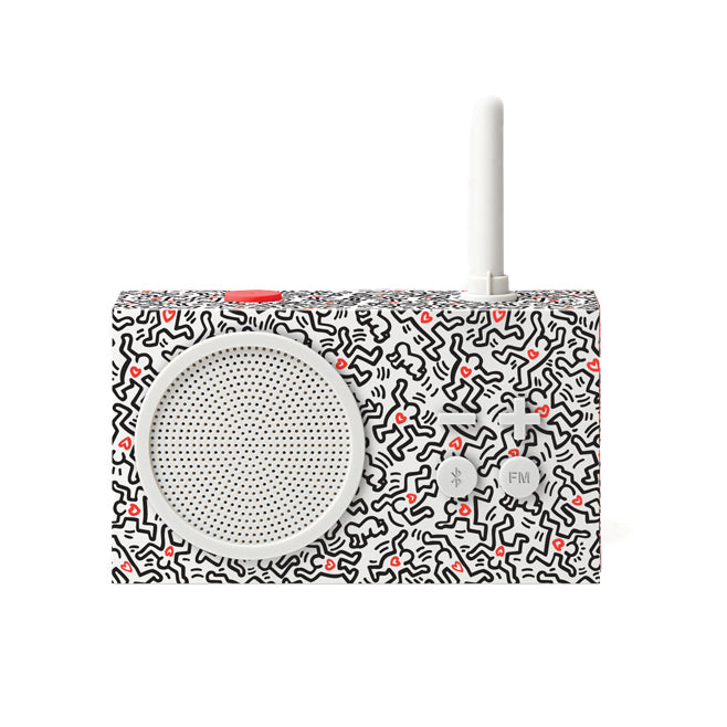 Keith haring X Lexon Gift Set Love White│art. LBKH01-BW│Tykho Radio met witte achtergrond