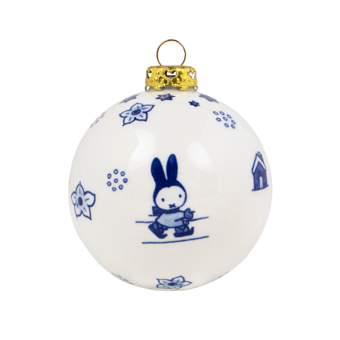 Kerstbal Royal Delft Nijntje│art. 46202000│vooraanzicht met witte achtergrond