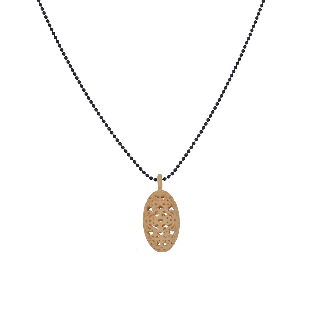 Ketting hanger Floral Oval studio E-Posh│vooraanzicht