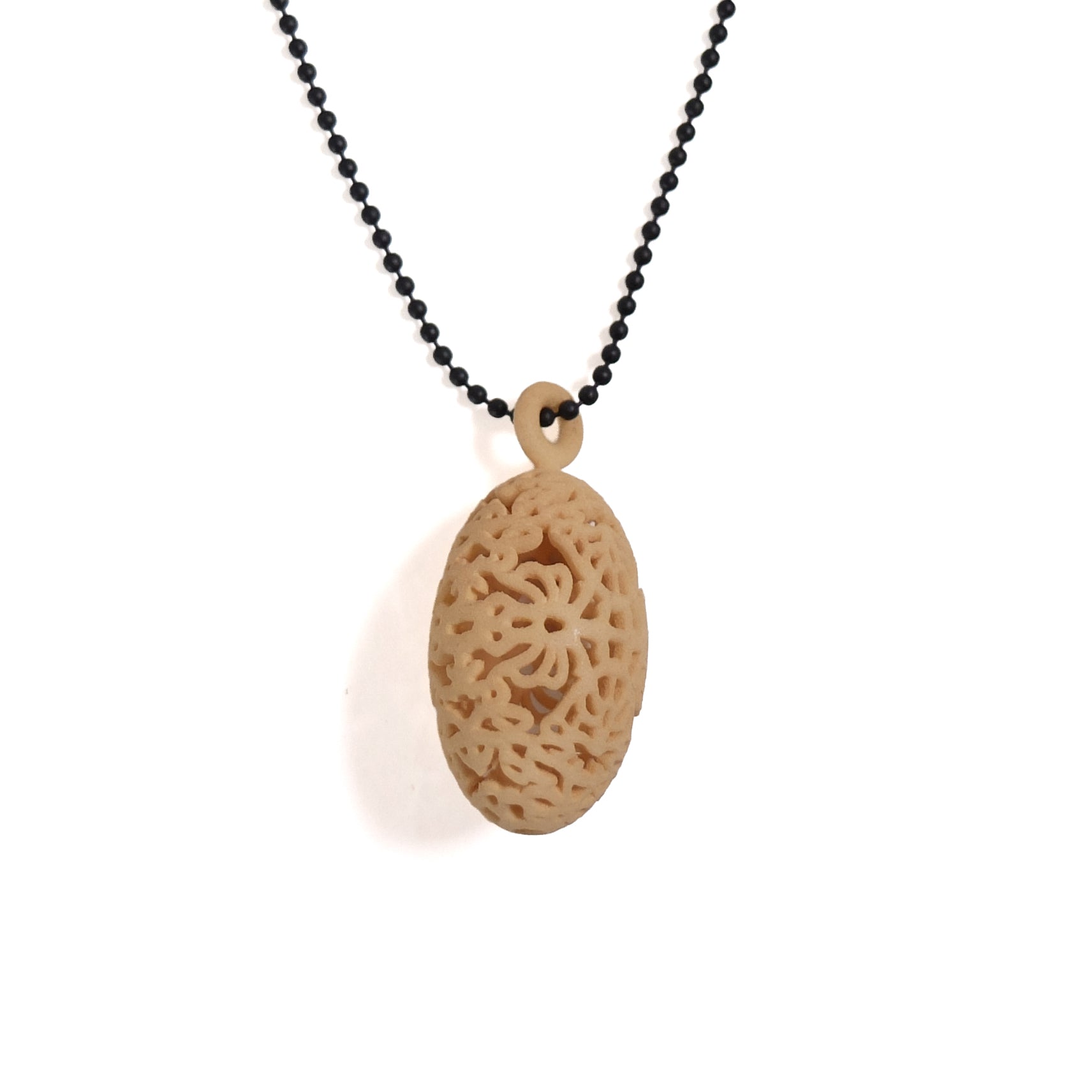 Ketting hanger Floral Oval studio E-Posh│close-up vooraanzicht