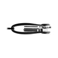 Orbitkey Sleutelhouder Pro Blackout│Key Organiser│art. KPR1-BKT-101│bovenaanzicht met ingevouwen sleutels