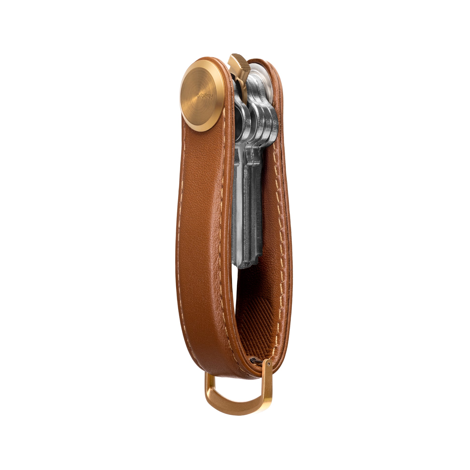 Orbitkey Sleutelhouder Pro Cedar│Key Organiser│art. KPR1-CDR-101│rechtop zwevend met ingevouwen sleutels