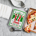 Pizza Tools - The Essentials│Printworks│art. PW00645│bovenaanzicht naast pizza