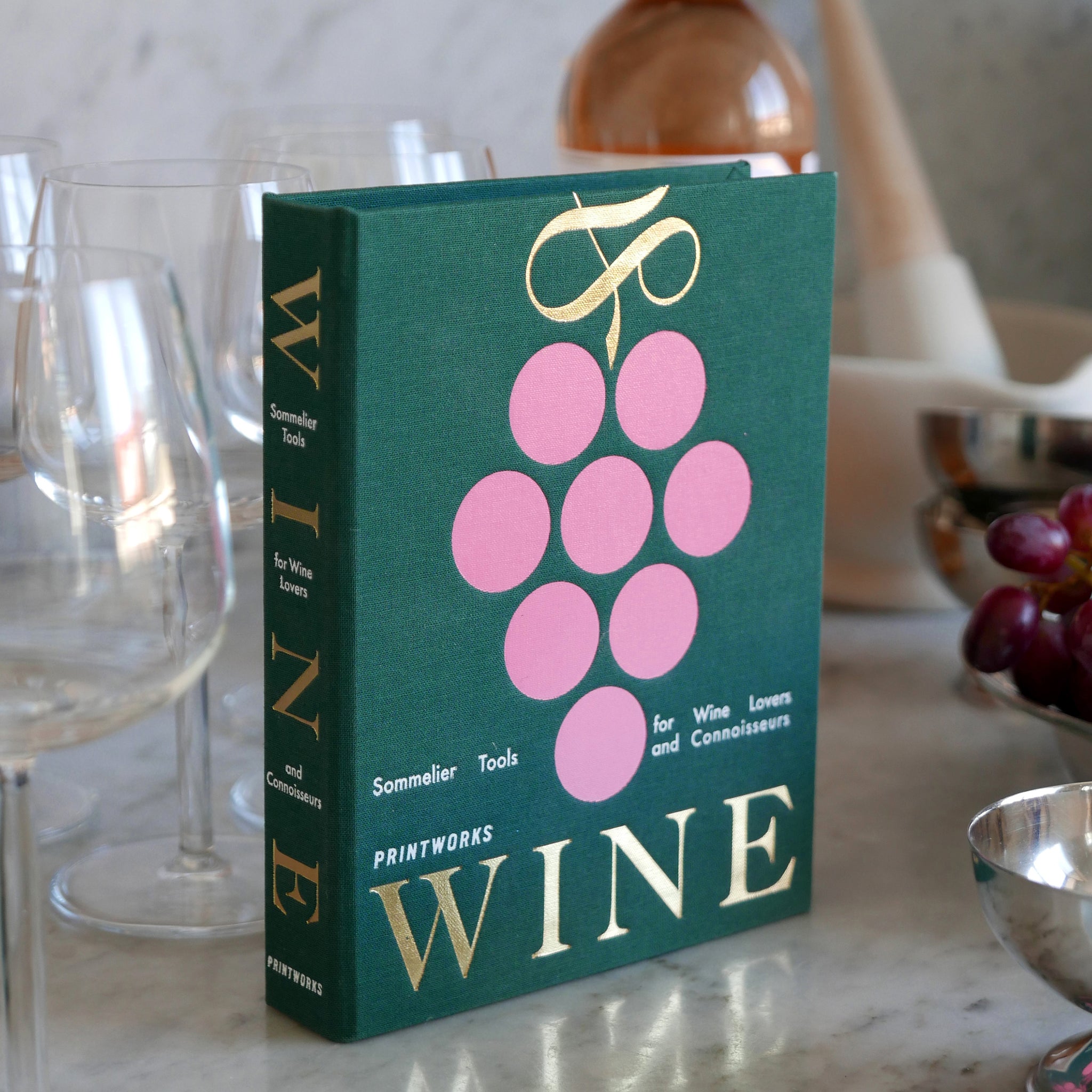 Wine Tools - The Essentials│Printworks│art. PW00629│staand naast wijnglazen