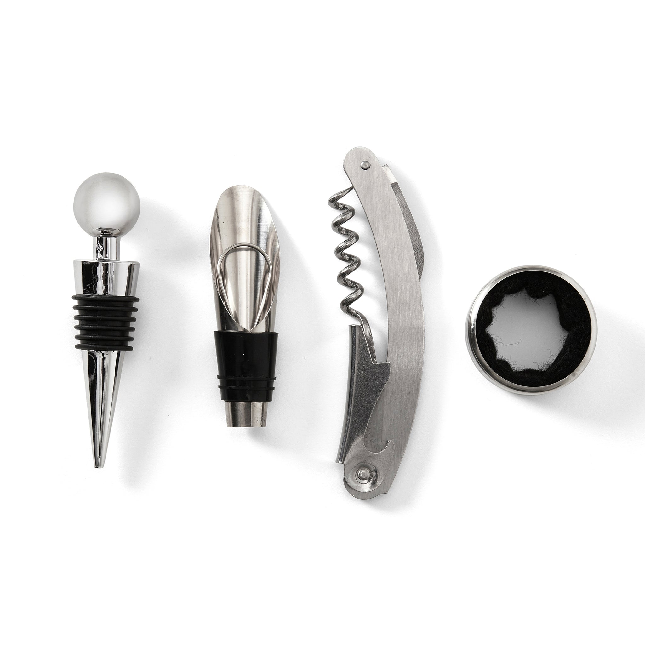 Wine Tools - The Essentials│Printworks│art. PW00629│losse items naast elkaar