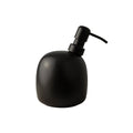 Kiwi Zeepdispenser Zwart│Happy Sinks│art. EB-HS-061│zijaanzicht met witte achtergrond