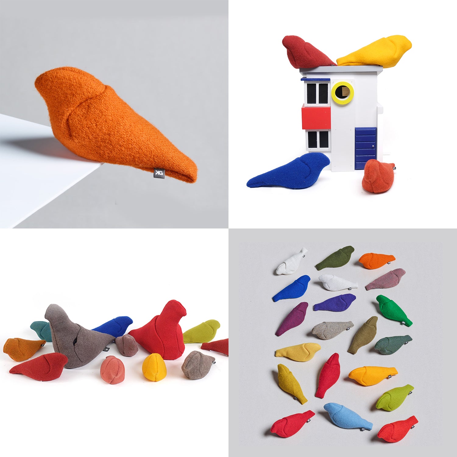 Pigeon Service Christien Meindertsma│stoffen Duif│diverse kleuren met Bird t.