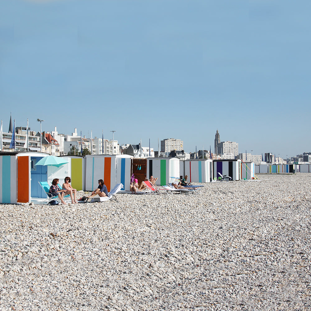 Strandlaken Martens&Martens Royal Blue&Green│Suite702│art. MMTT90RBGR│Colors on the beach strandhuisjes