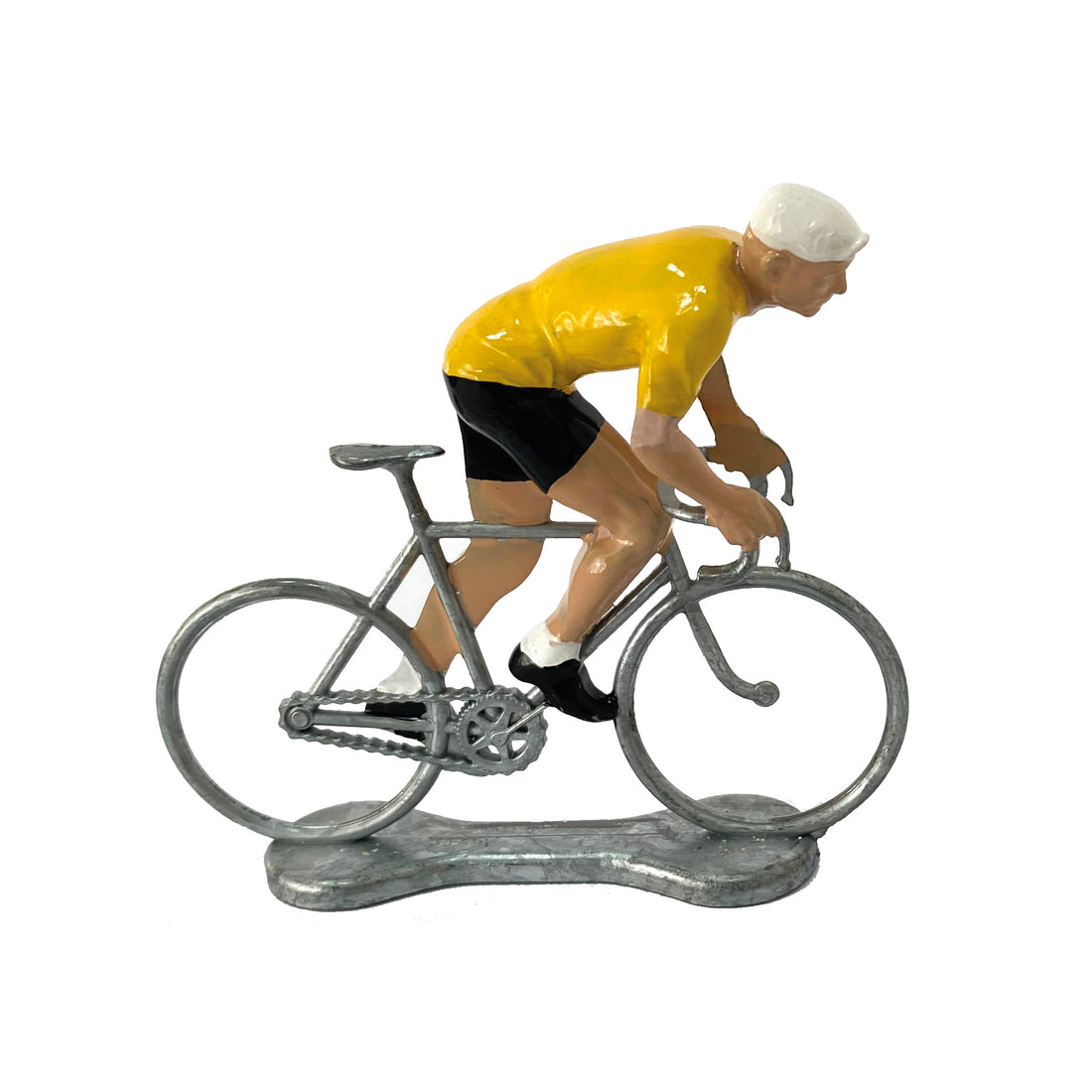 Miniatuur Wielrenner Klimmer Gele Trui│Bernard&Eddy│art. 303643│zijaanzicht
