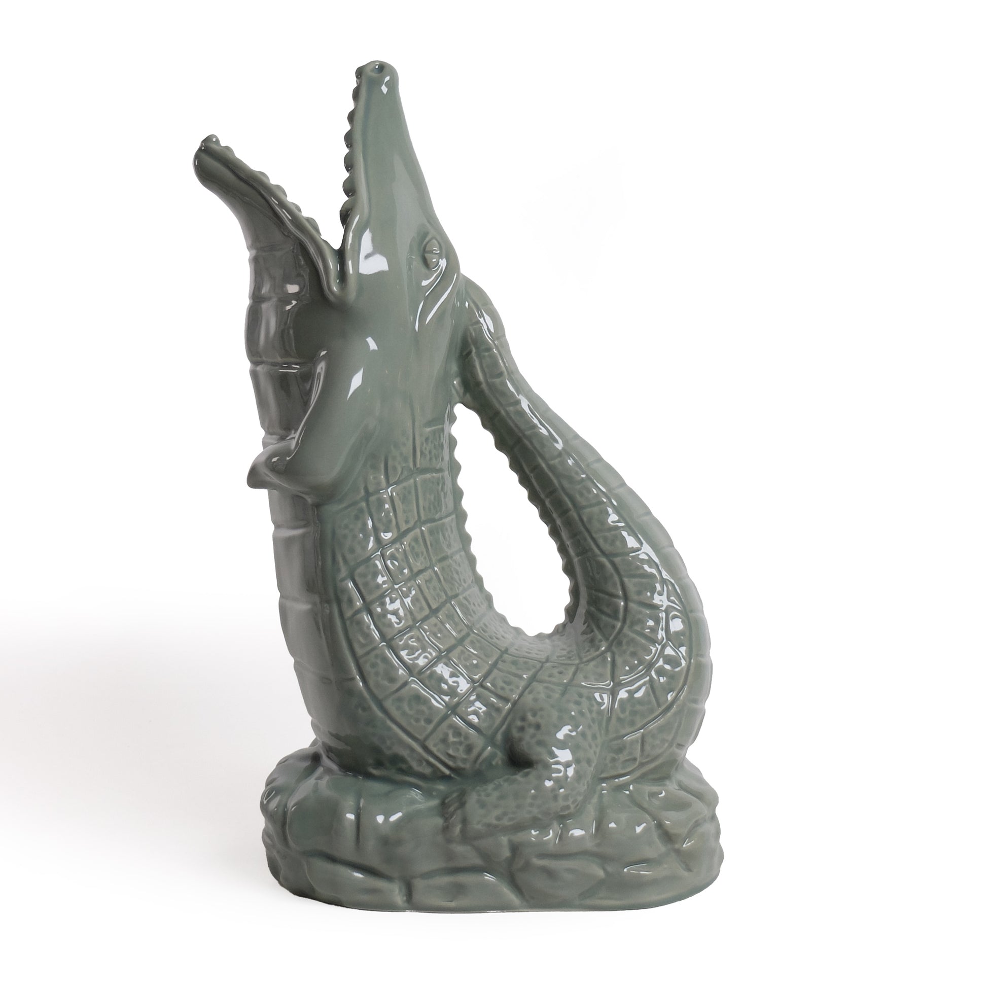 Krokigluck Waterkaraf Sage│Krokodil│Gluckigluck│art. G31160/SAGE/W│zijaanzicht links