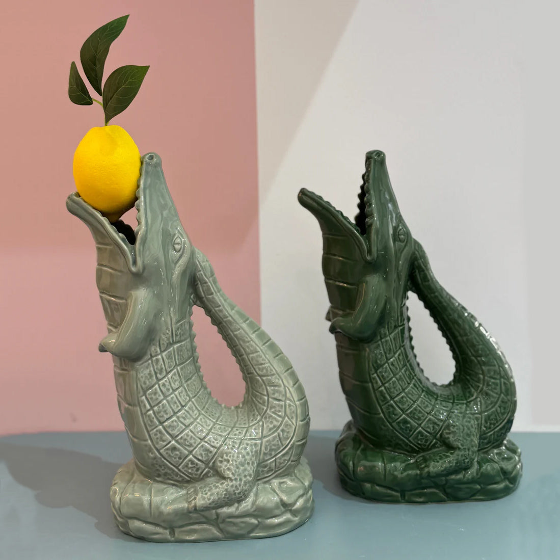 Krokigluck Waterkaraf Groen│Gluckigluck│art. G31160/GREEN/W│zijaanzicht rechts