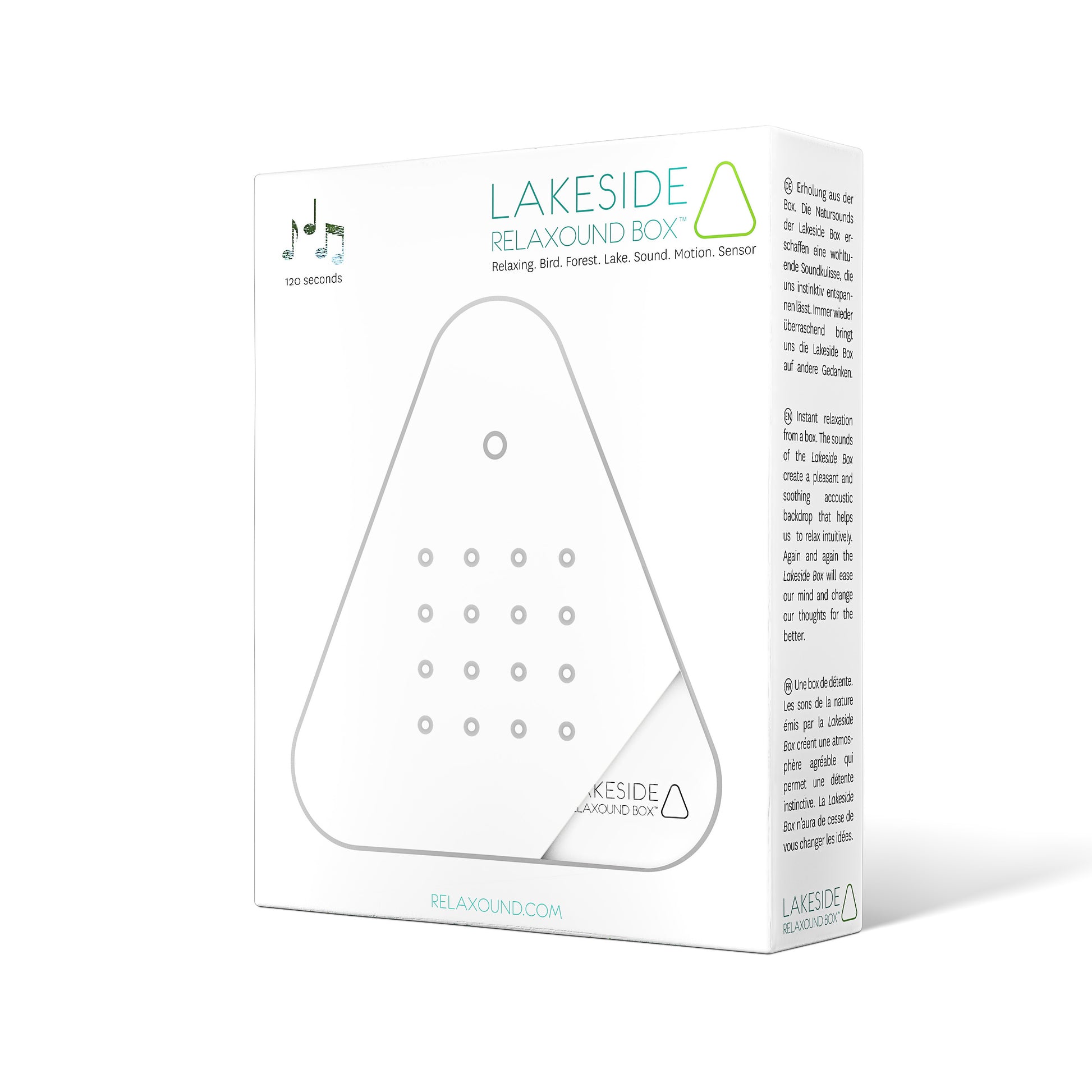 Lakesidebox Wit│Bosmeer en Eendengeluiden│Relaxound│art. 11LSB0101001│verpakking