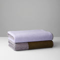 Badhanddoeken Set Blend Green & Lilac Lex Pott│art. LPTTSET70GRLI│2 stuks opgevouwen op stapel