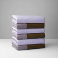 Badhanddoeken Set Blend Green & Lilac Lex Pott│art. LPTTSET70GRLI│stapel van 6 stuks