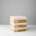 Handdoeken Set Blend Blush & Olive Lex Pott│art. LPTTSET50BLOL│stapel van 6 stuks