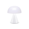 Lexon Mina Medium Glossy White│Oplaadbare LED-Lamp│art. LH64WG│vooraanzicht met licht uit