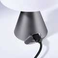 Lexon Mina Medium Gun Metal│Oplaadbare LED Lamp│art. LH64MX│met kabel in USB-poort