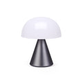 Lexon Mina Medium Gun Metal│Oplaadbare LED Lamp│art. LH64MX│vooraanzicht met licht uit
