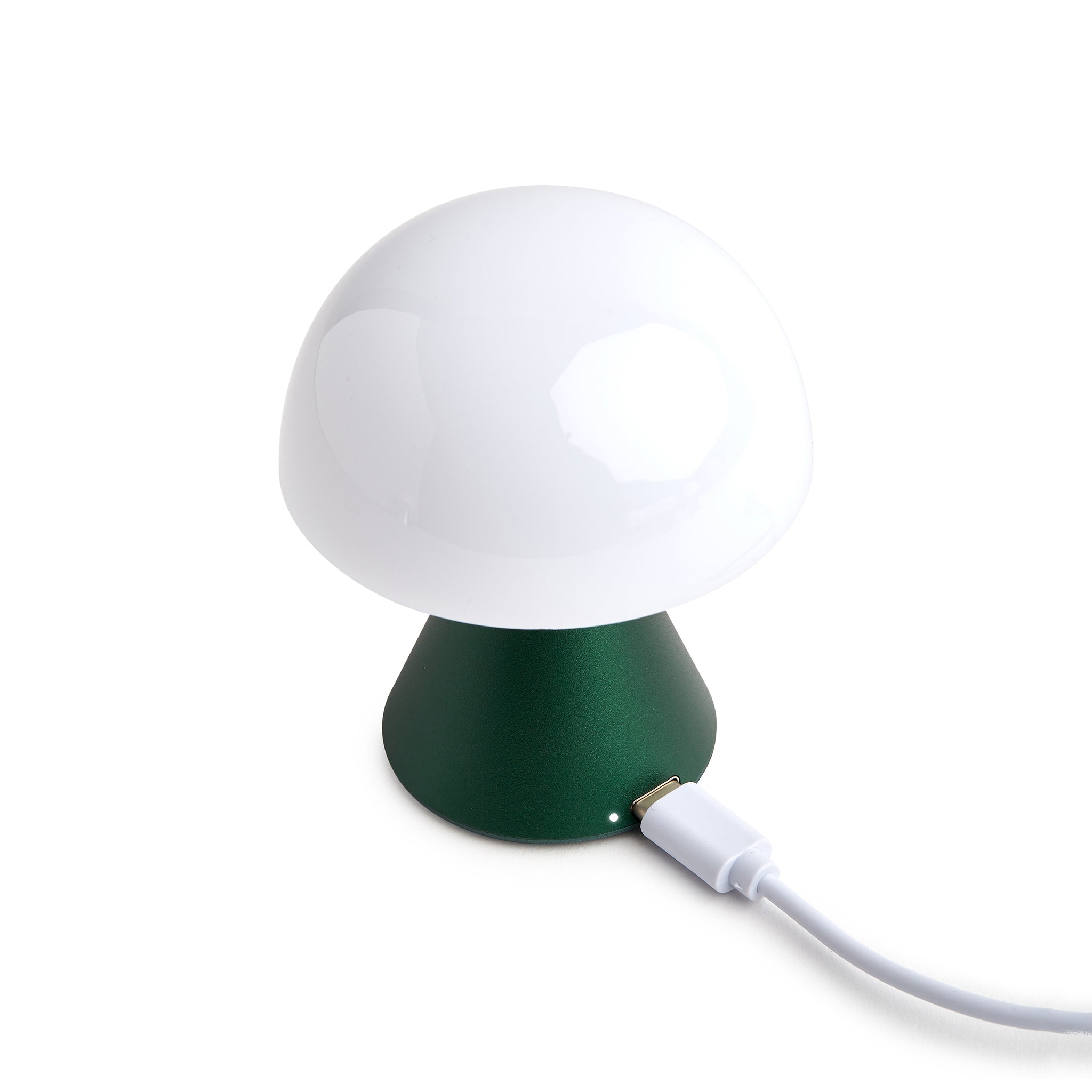 Lexon Mina Small Oplaadbare LED-Lamp Donkergroen│licht met USB-Kabel