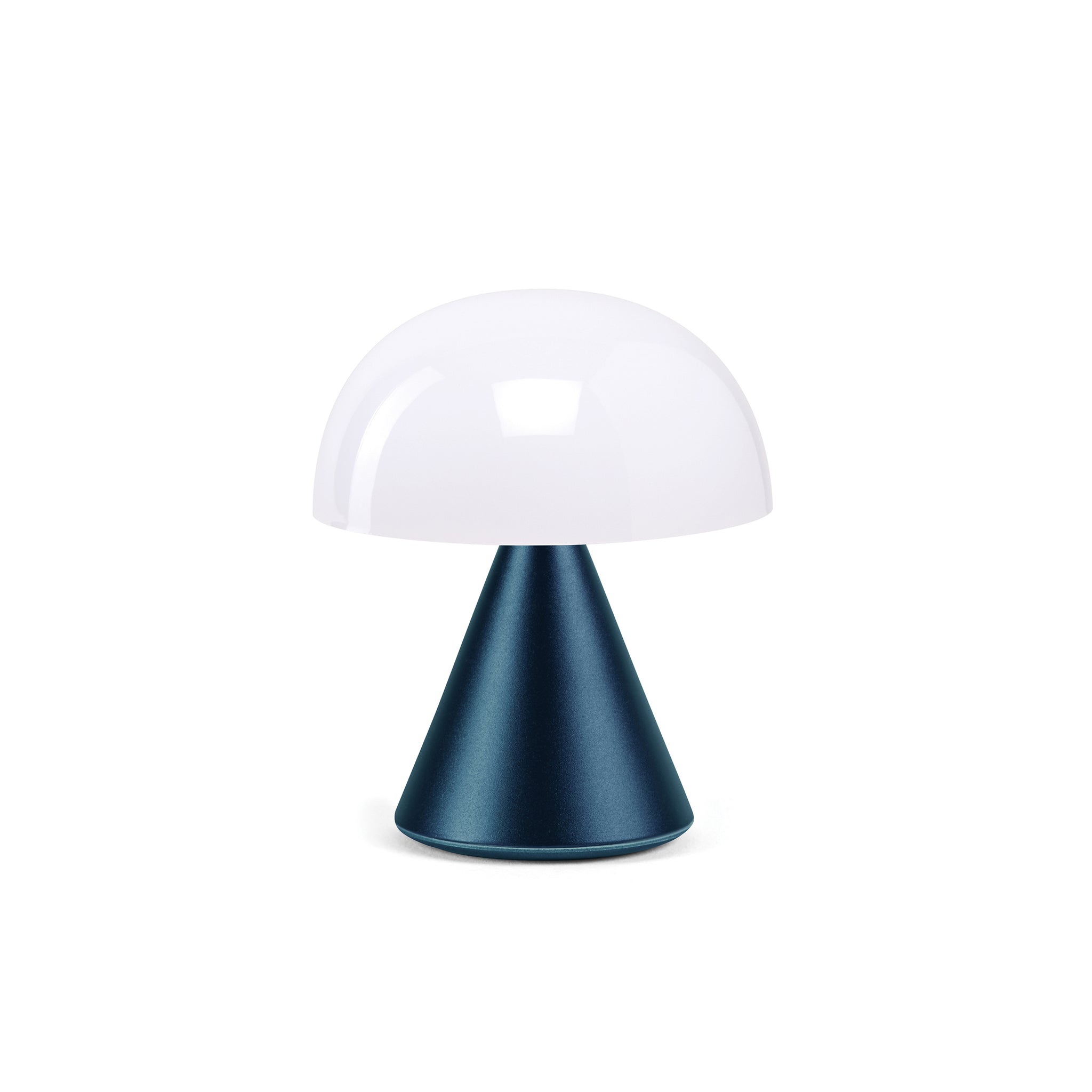 Lexon Mina Small Donkerblauw│Oplaadbare LED-Lamp│art. LH60MDB│vooraanzicht met licht uit