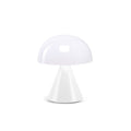 Lexon Mina Small│Oplaadbare LED lamp Glossy White│art. LH60WG│voorkant met verlichting uit