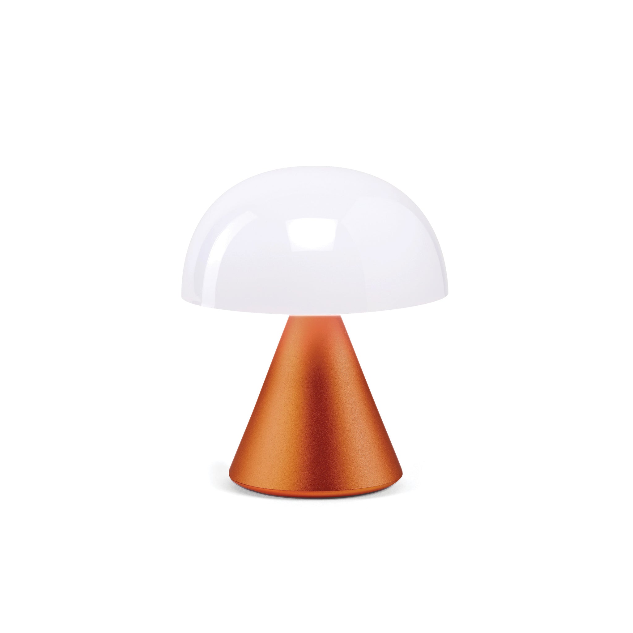 Lexon Mina Small Oranje│Oplaadbare LED-Lamp│art. LH60O1│vooraanzicht met licht uit