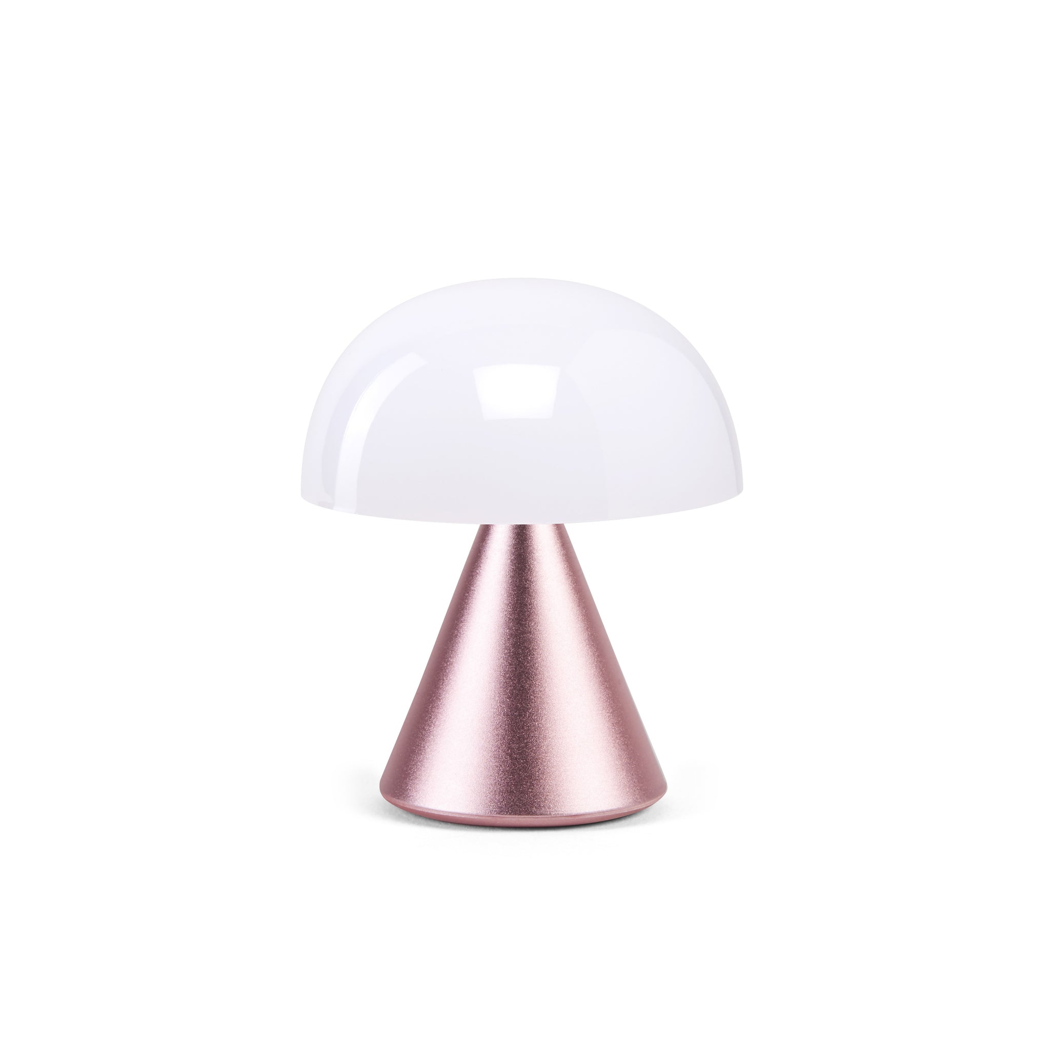 Lexon Mina Small Roze│Oplaadbare LED lamp│art. LH60MLP│vooraanzijde met licht uit