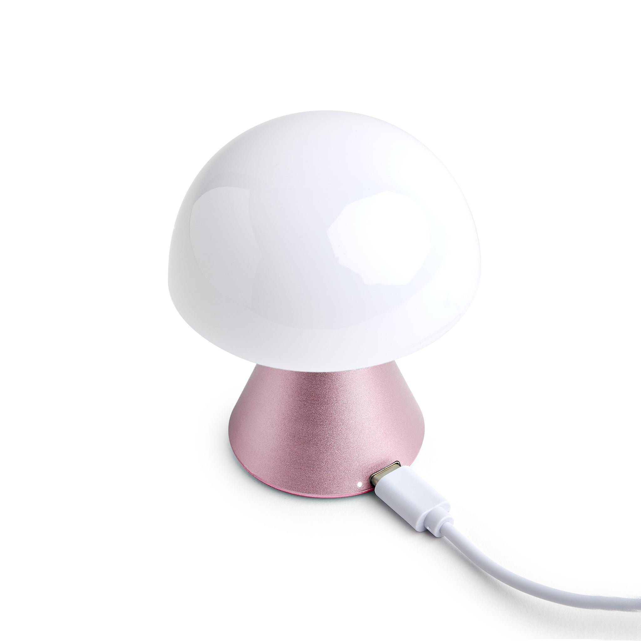 Lexon Mina Small Roze│Oplaadbare LED lamp│art. LH60MLP│met USB-kabel in oplader