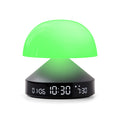 Lexon Mina Sunrise Gun Wekker│art. LR153MX│vooraanzicht met groen licht aan
