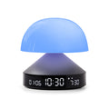 Lexon Mina Sunrise Gun Wekker│art. LR153MX│vooraanzicht met blauw licht aan